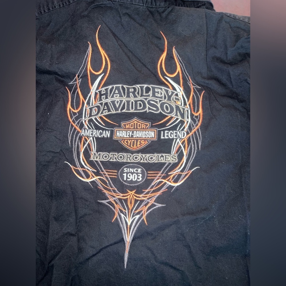 Harley-Davidson Black Sleeveless Vest - Picture 5 of 5